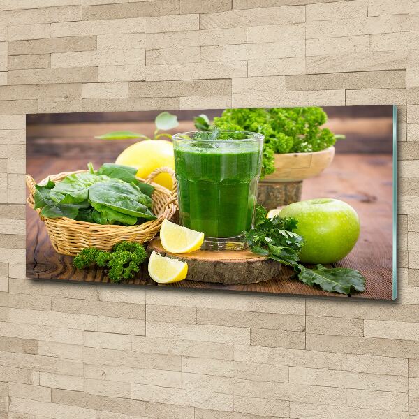 Wall art acrylic Green cocktail