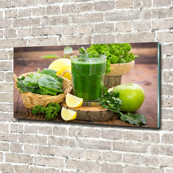 Wall art acrylic Green cocktail