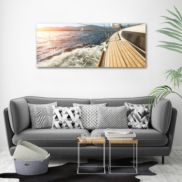 Acrylic wall art Sailboat at sea