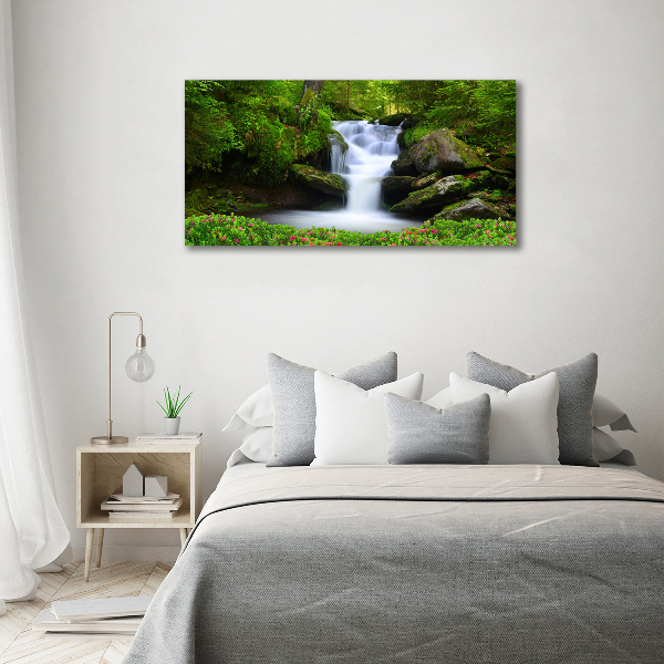 Wall art acrylic Waterfall in the forest