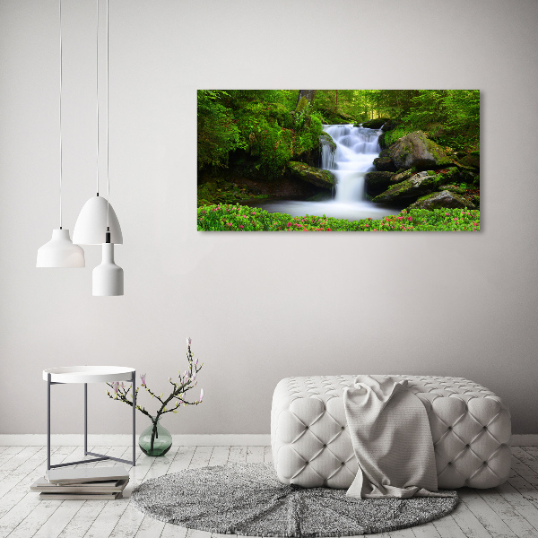 Wall art acrylic Waterfall in the forest