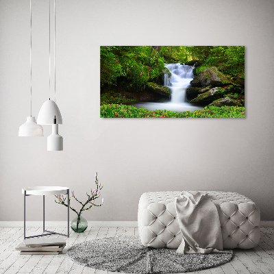 Wall art acrylic Waterfall in the forest