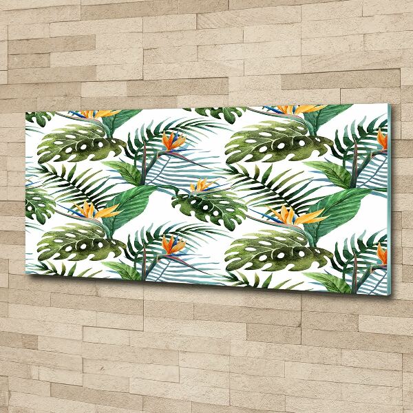 Acrylic print Tropical flowers