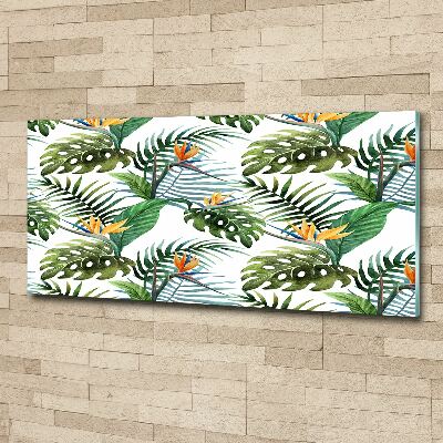 Acrylic print Tropical flowers