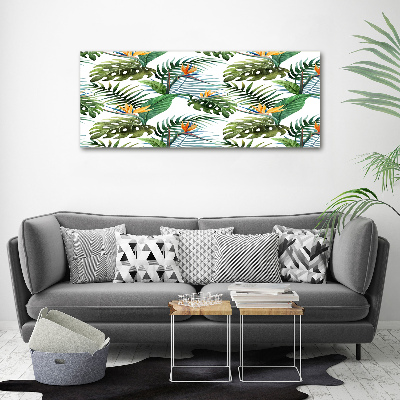 Acrylic print Tropical flowers