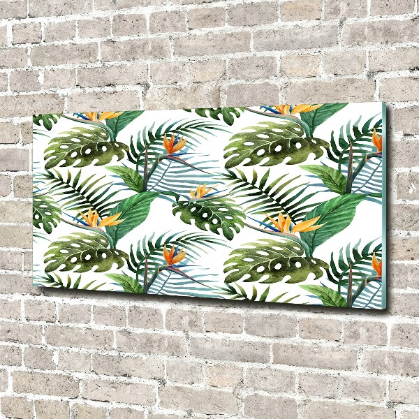 Acrylic print Tropical flowers