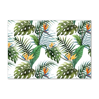 Acrylic print Tropical flowers