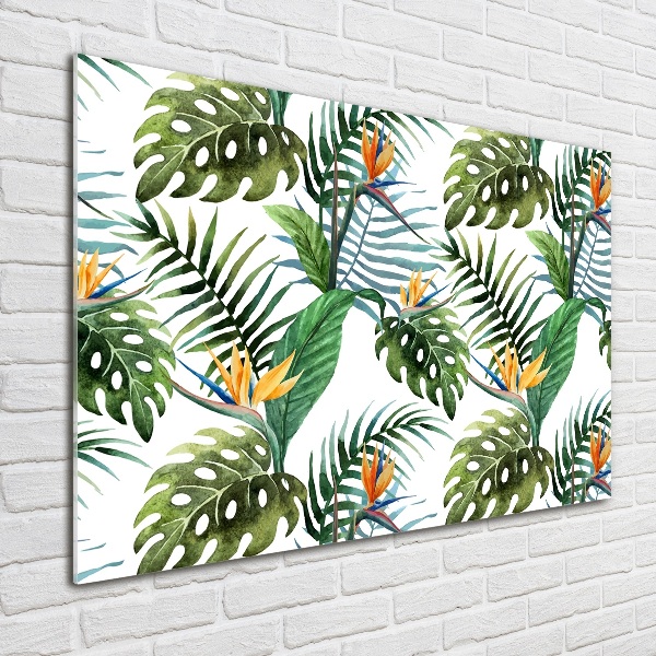 Acrylic print Tropical flowers