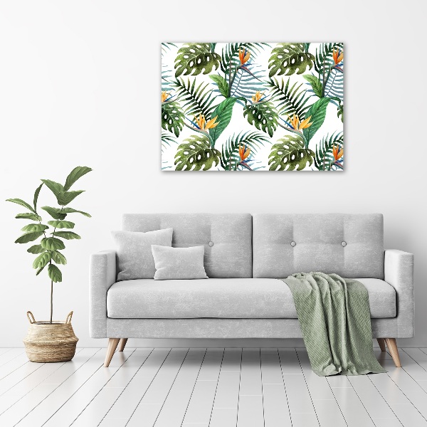 Acrylic print Tropical flowers