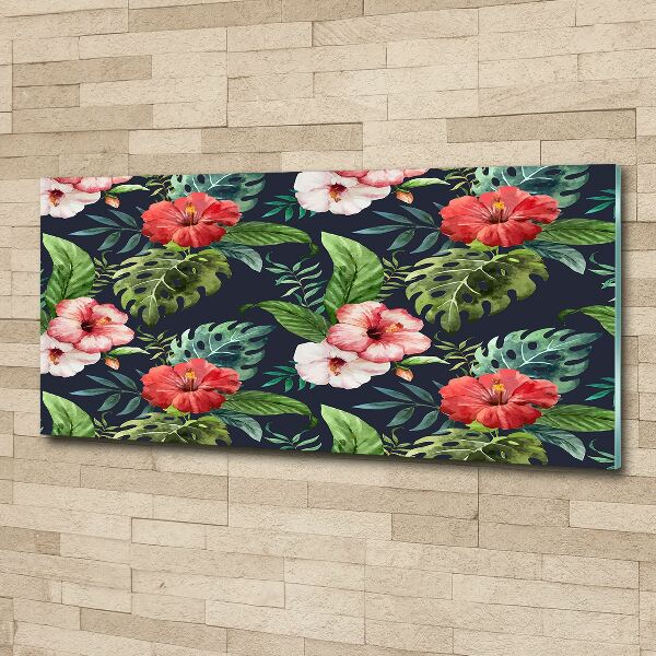 Acrylic print Tropical flowers