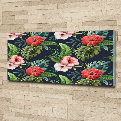 Acrylic print Tropical flowers