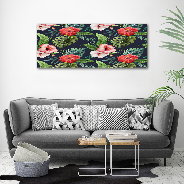 Acrylic print Tropical flowers