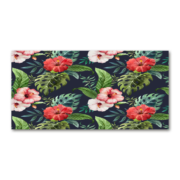 Acrylic print Tropical flowers