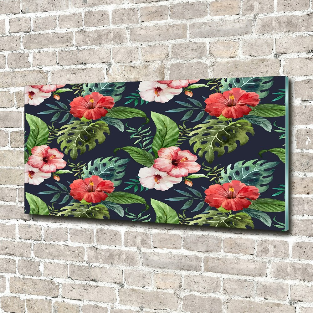 Acrylic print Tropical flowers