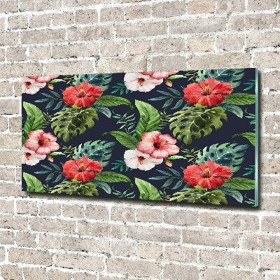 Acrylic print Tropical flowers