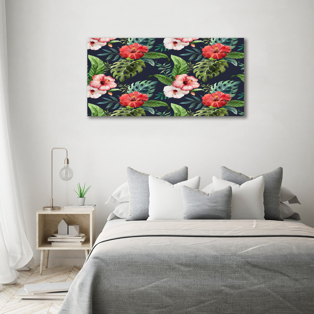 Acrylic print Tropical flowers