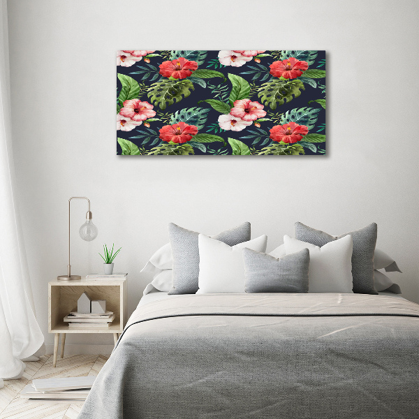 Acrylic print Tropical flowers