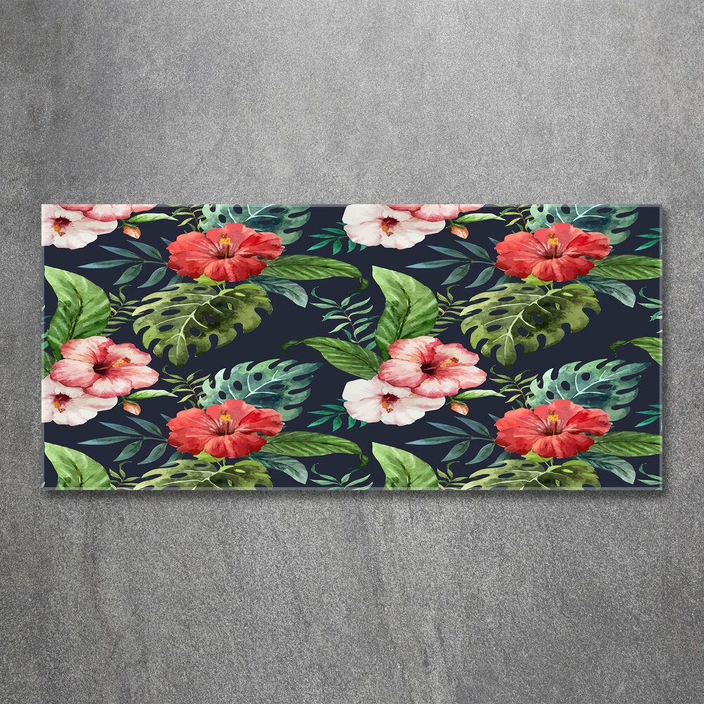 Acrylic print Tropical flowers