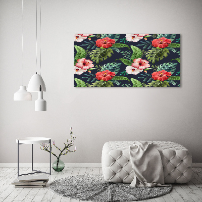 Acrylic print Tropical flowers