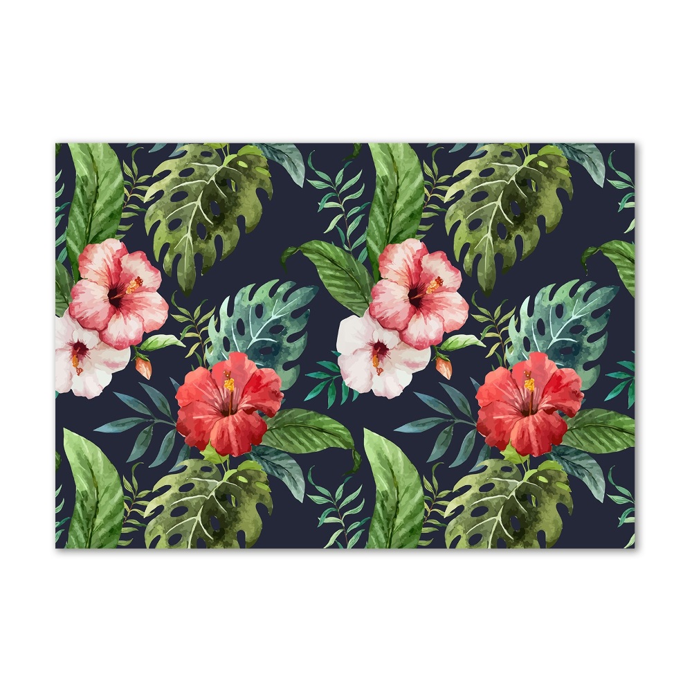 Acrylic print Tropical flowers