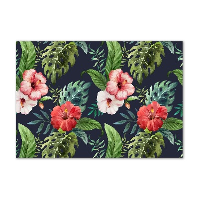 Acrylic print Tropical flowers