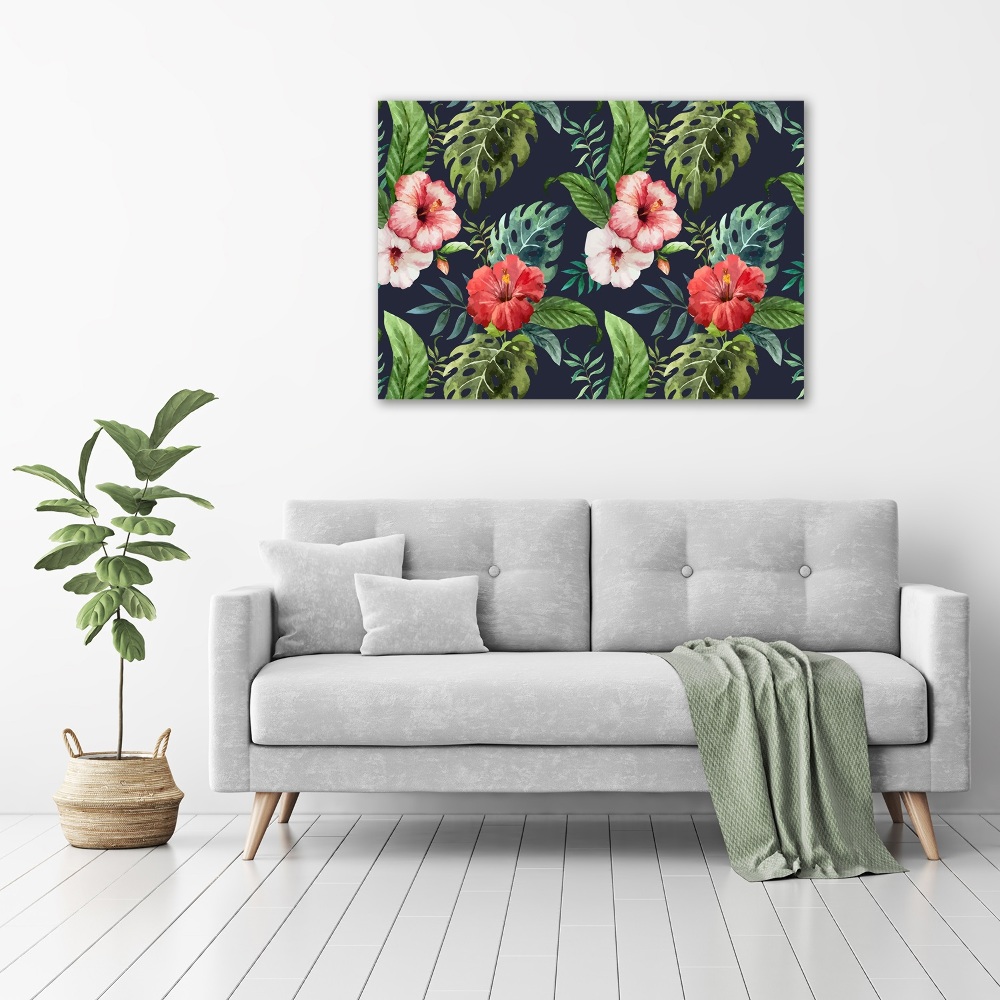 Acrylic print Tropical flowers