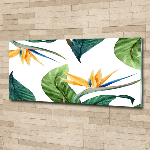 Print on acrylic Tropical flowers