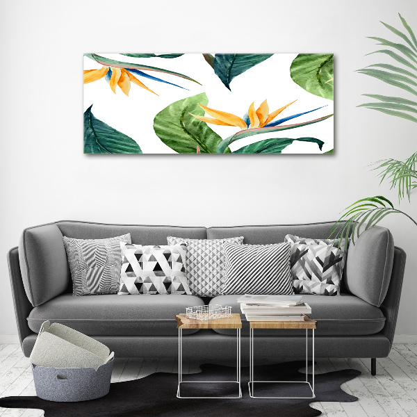 Print on acrylic Tropical flowers