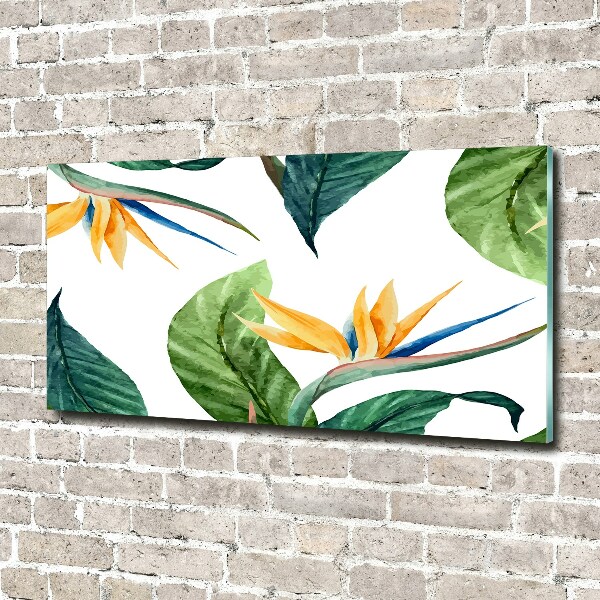 Print on acrylic Tropical flowers