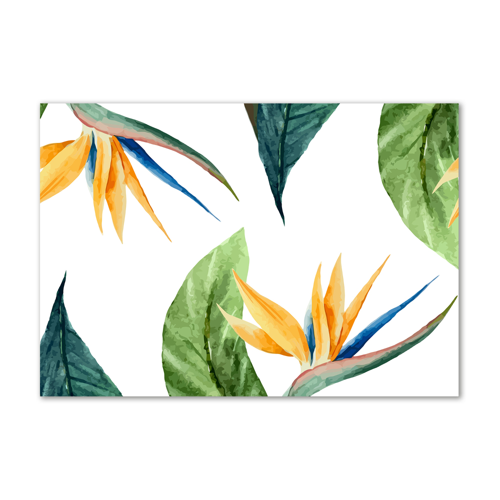 Print on acrylic Tropical flowers