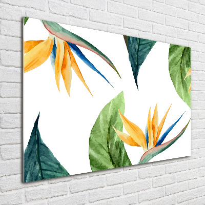 Print on acrylic Tropical flowers