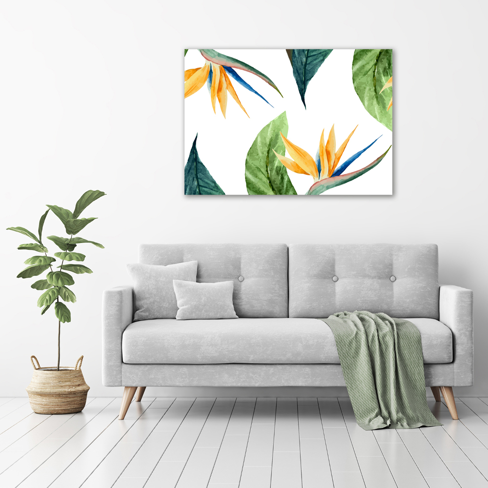 Print on acrylic Tropical flowers