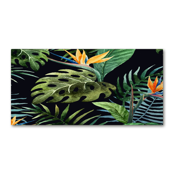 Print on acrylic Tropical flowers