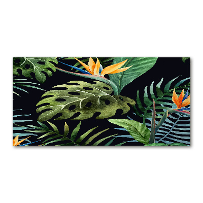 Print on acrylic Tropical flowers