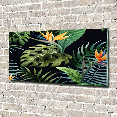 Print on acrylic Tropical flowers