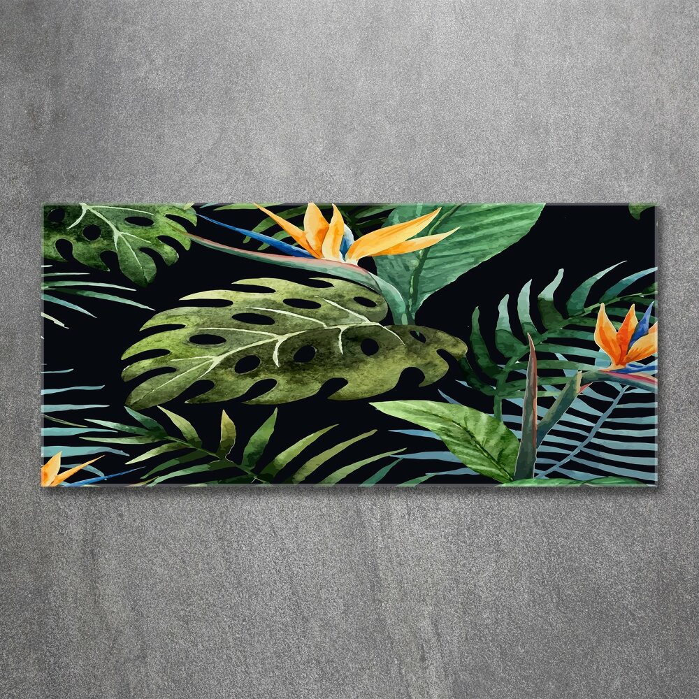 Print on acrylic Tropical flowers