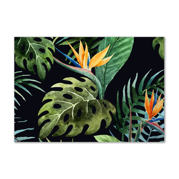 Print on acrylic Tropical flowers