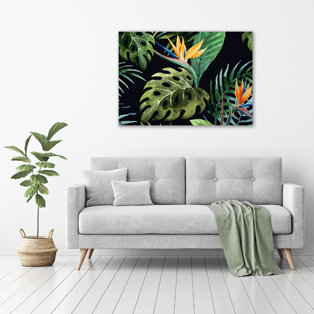 Print on acrylic Tropical flowers