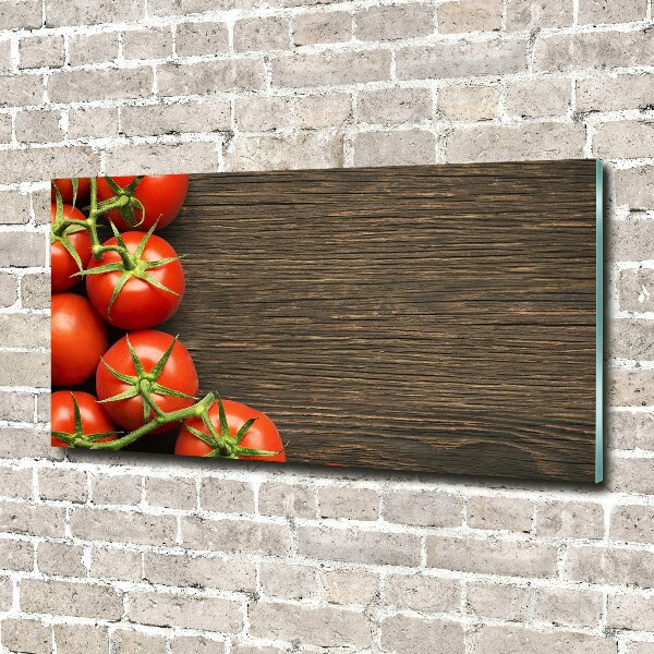 Print on acrylic Tomatoes on wood