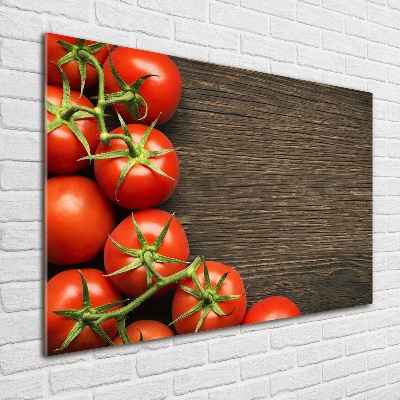 Print on acrylic Tomatoes on wood