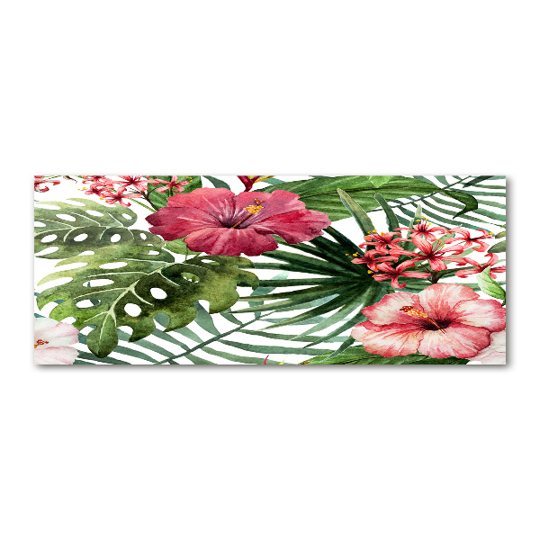 Print on acrylic Tropical flowers