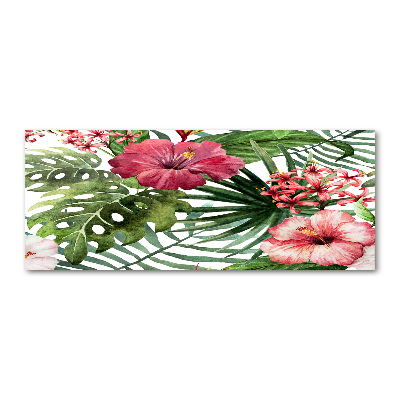 Print on acrylic Tropical flowers