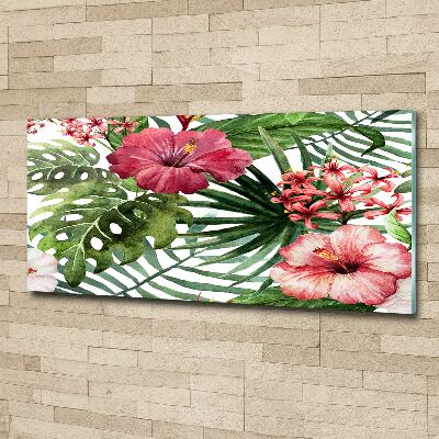 Print on acrylic Tropical flowers