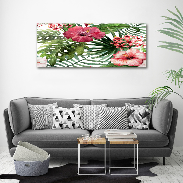 Print on acrylic Tropical flowers