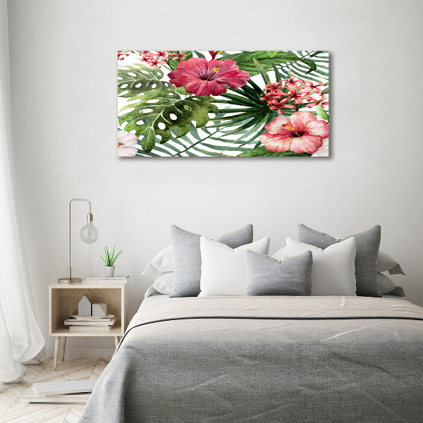 Print on acrylic Tropical flowers