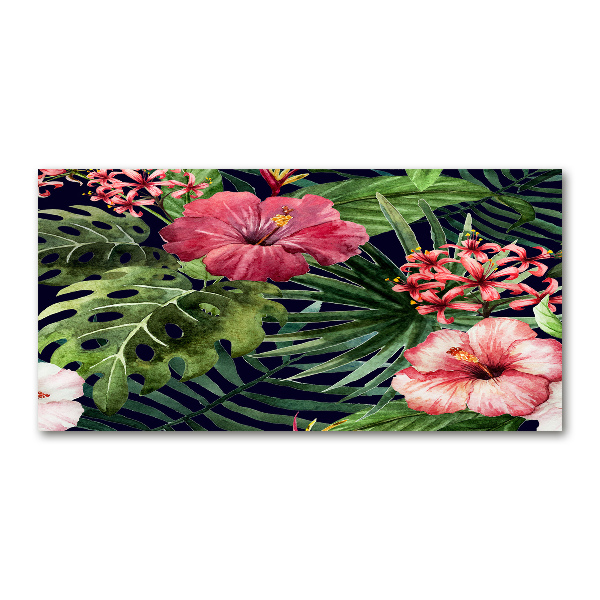 Print on acrylic Tropical flowers