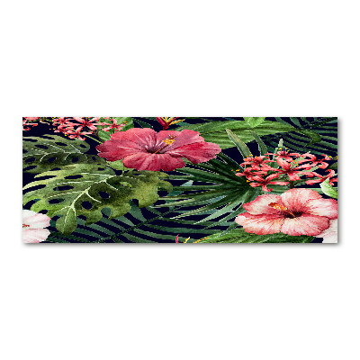 Print on acrylic Tropical flowers