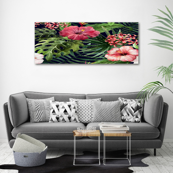 Print on acrylic Tropical flowers