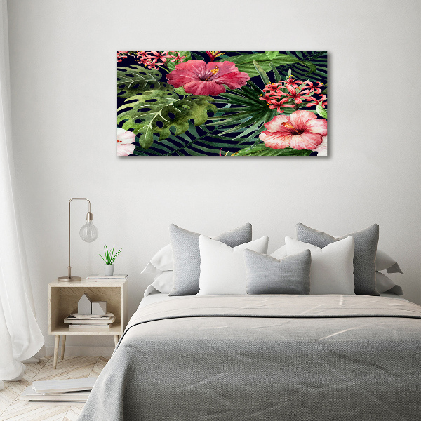 Print on acrylic Tropical flowers