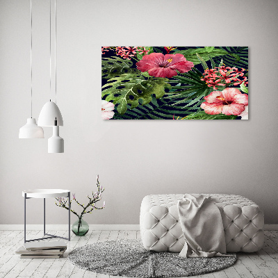 Print on acrylic Tropical flowers